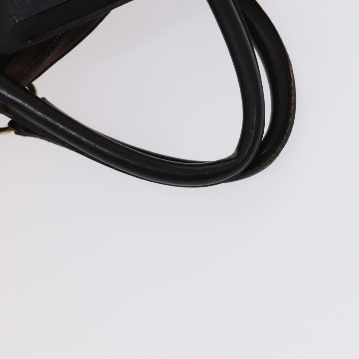 Christian Dior Trotter Canvas Boston Bag Brown Auth 115046