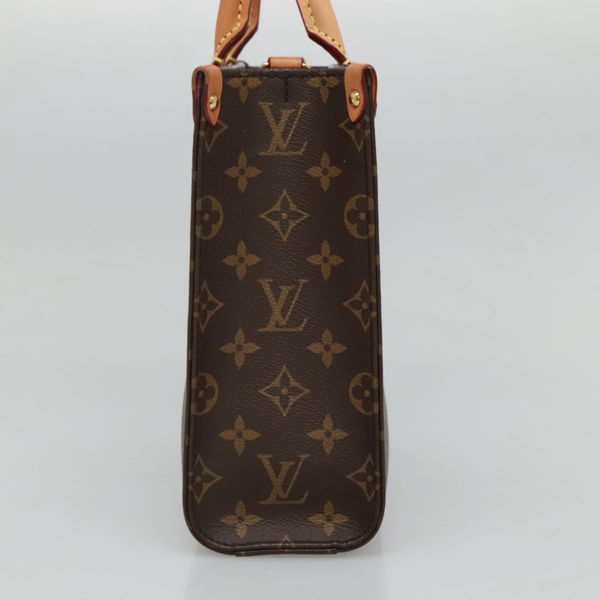 LOUIS VUITTON Monogram Sac Plat BB Hand Bag M46265 LV Auth 115068A