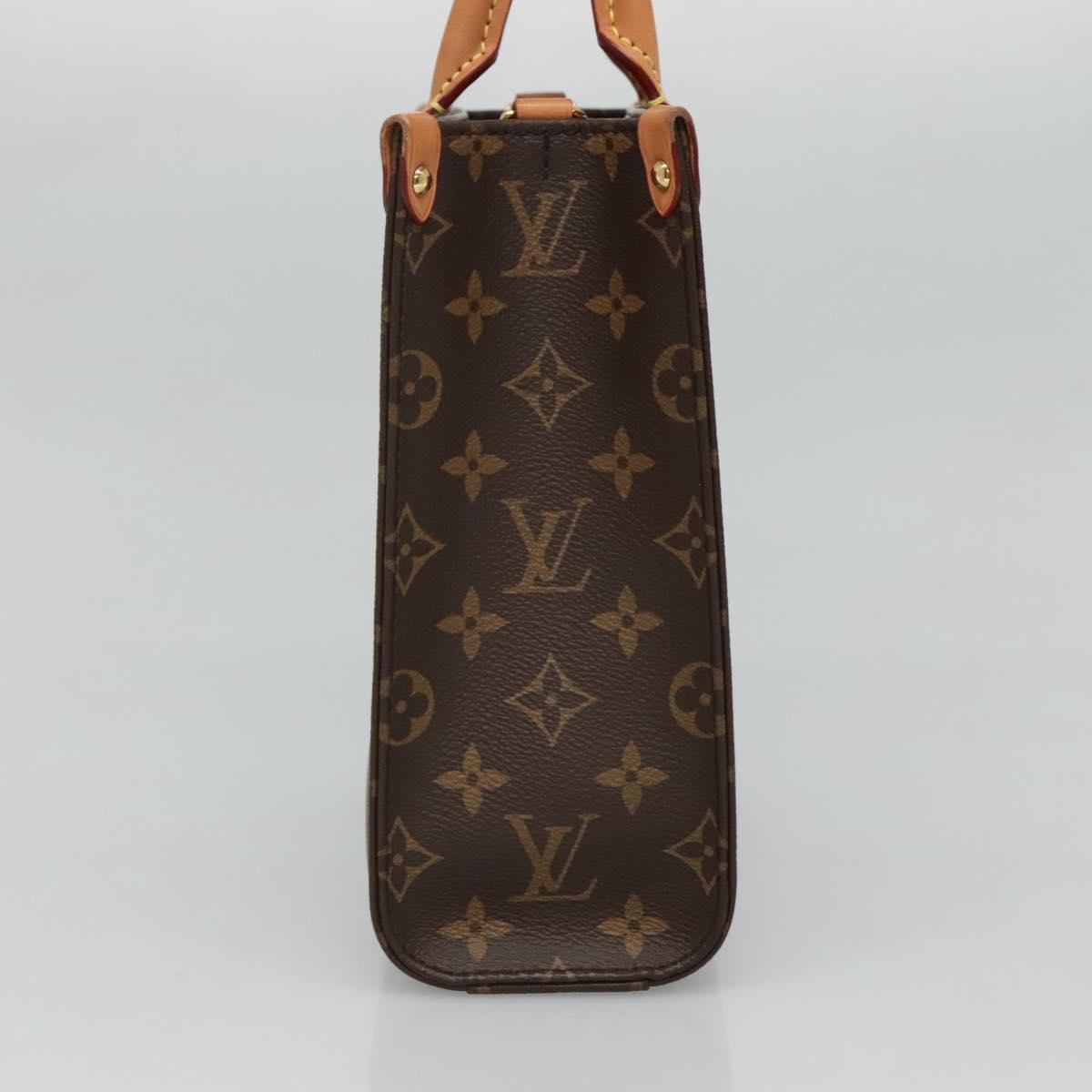 LOUIS VUITTON Monogram Sac Plat BB Hand Bag M46265 LV Auth 115068A
