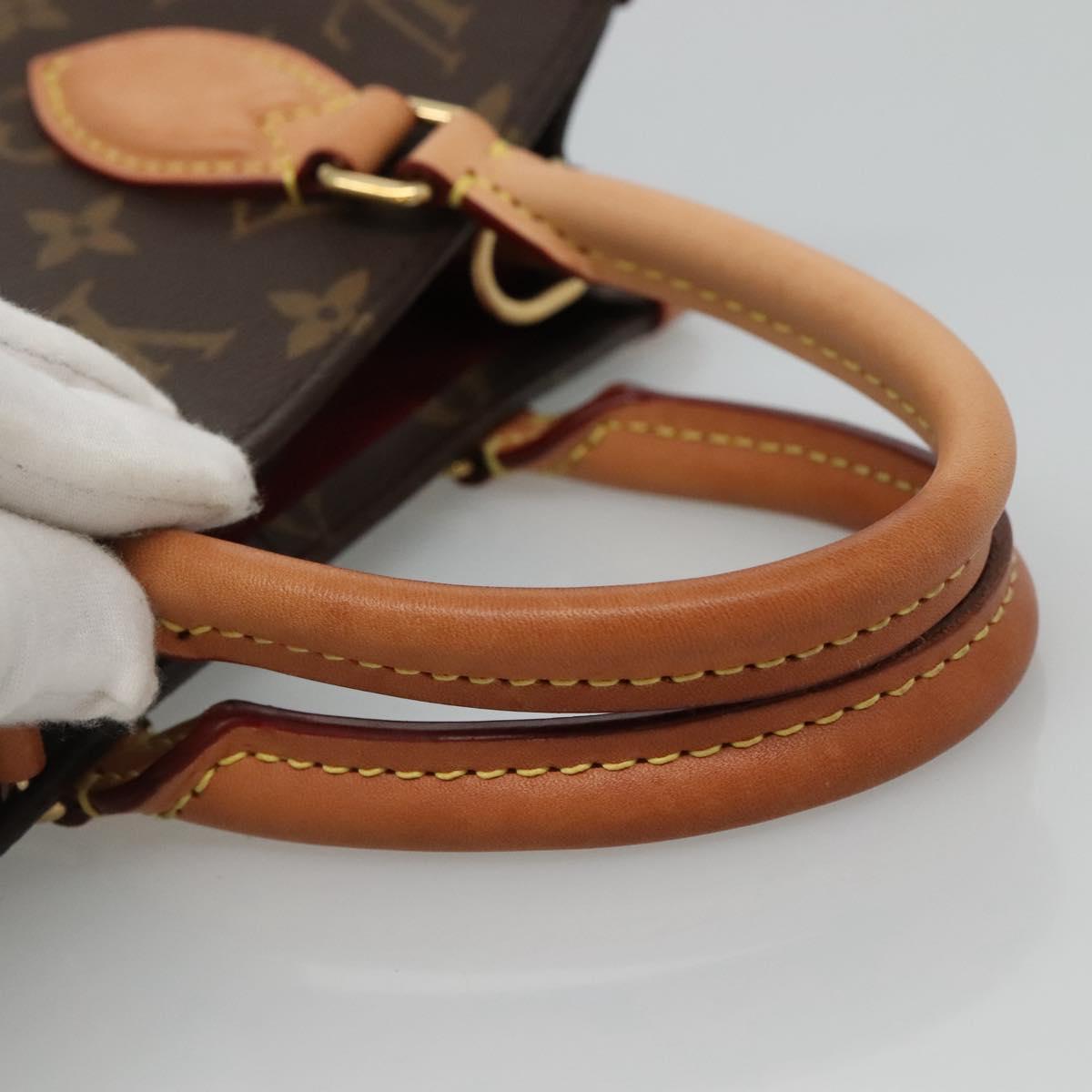 LOUIS VUITTON Monogram Sac Plat BB Hand Bag M46265 LV Auth 115068A