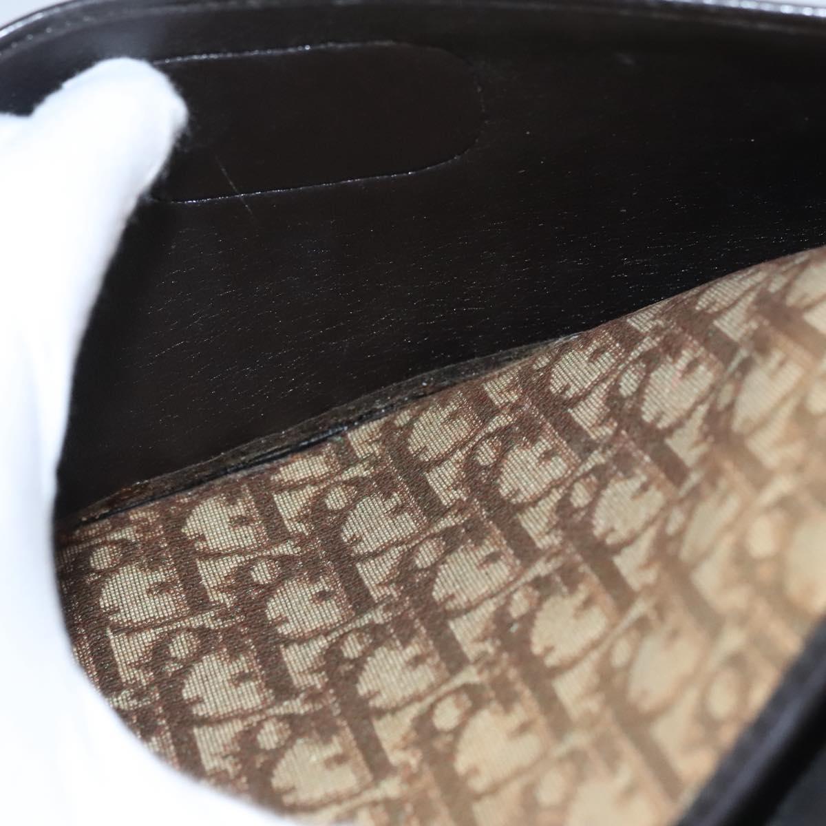 Christian Dior Trotter Canvas Shoulder Bag Brown Auth 115096