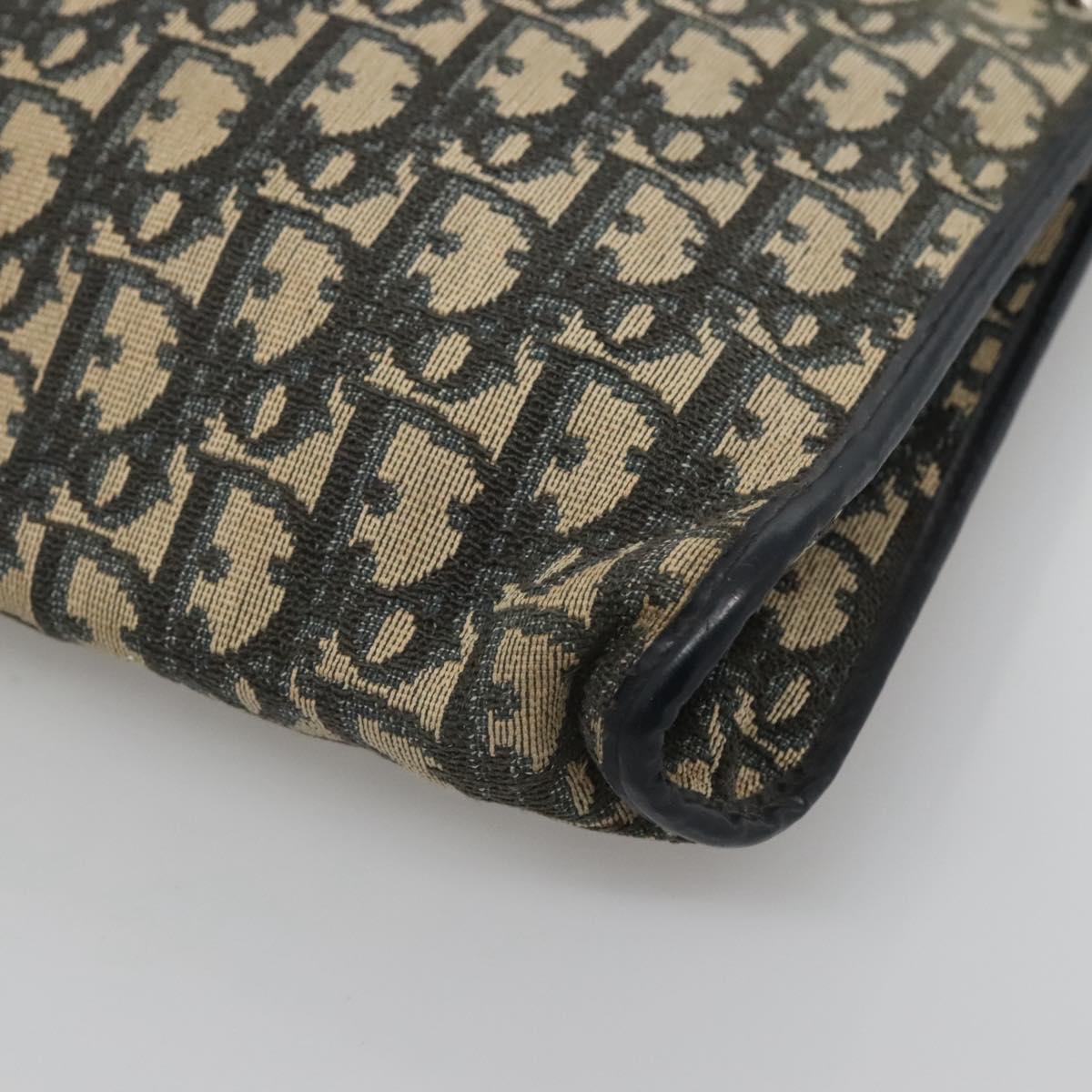 Christian Dior Trotter Canvas Shoulder Bag Navy Auth 115143