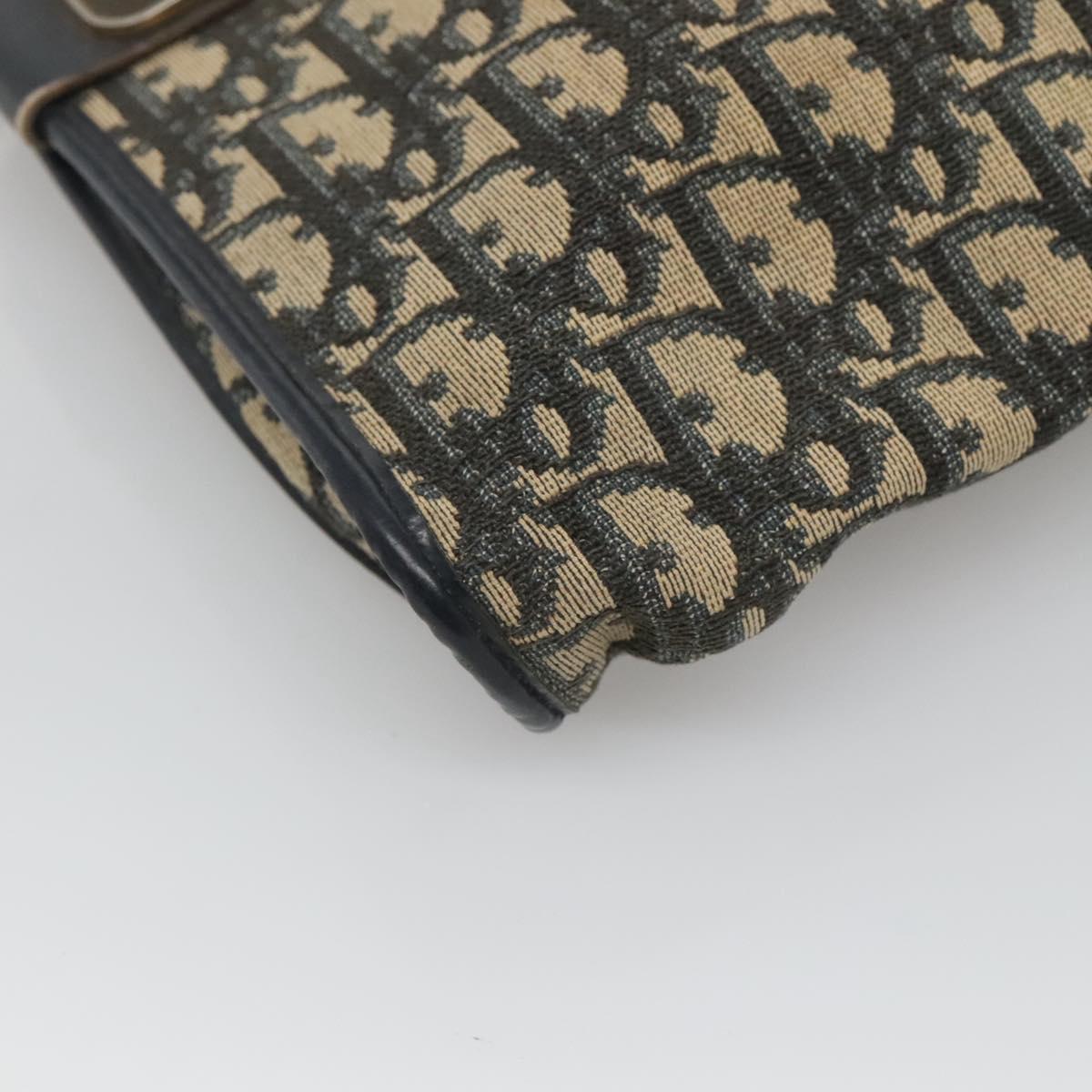 Christian Dior Trotter Canvas Shoulder Bag Navy Auth 115143