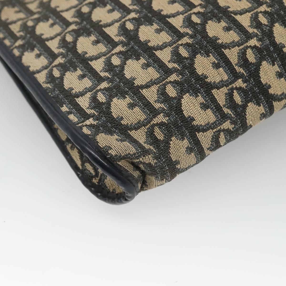 Christian Dior Trotter Canvas Shoulder Bag Navy Auth 115143