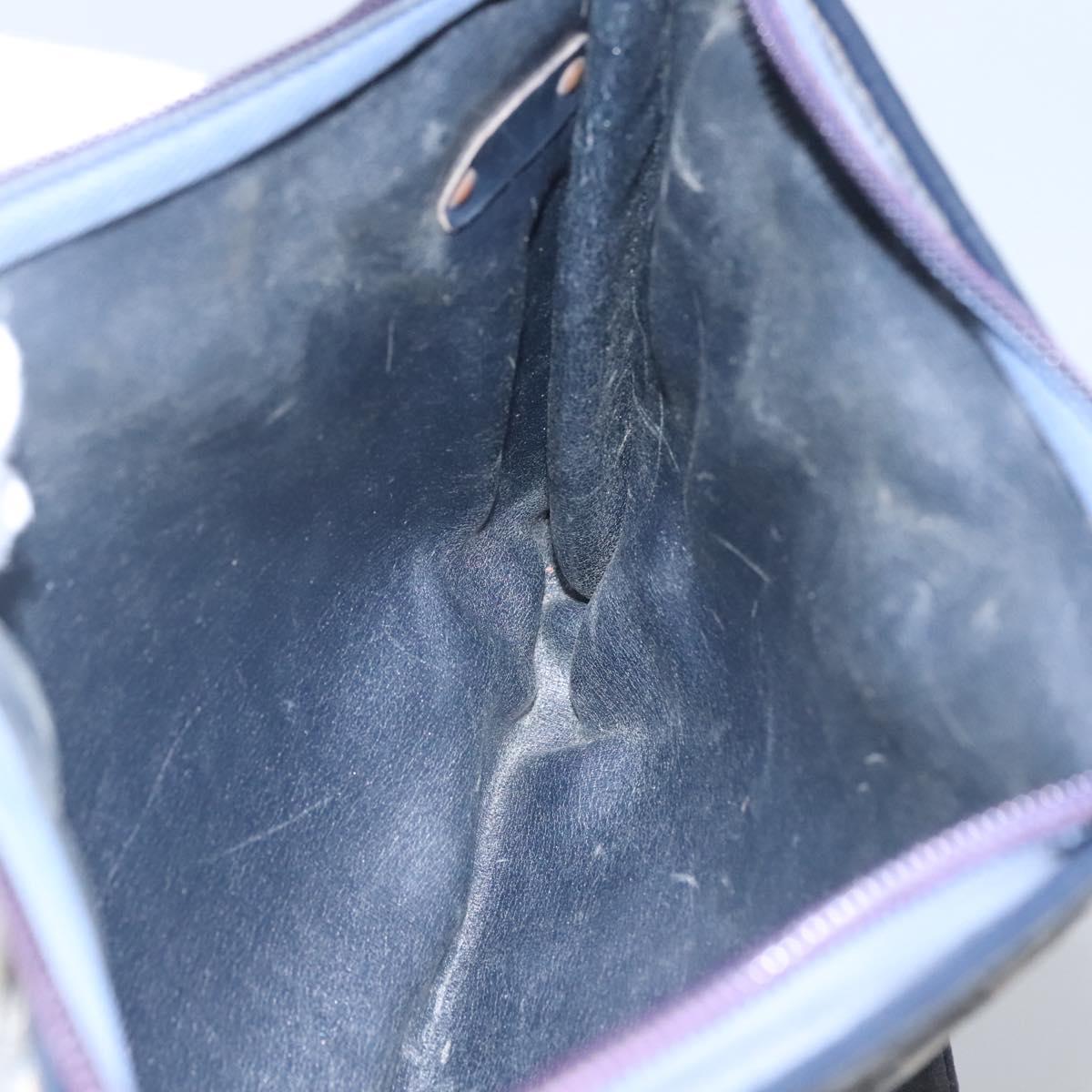 Christian Dior Trotter Canvas Shoulder Bag Navy Auth 115143