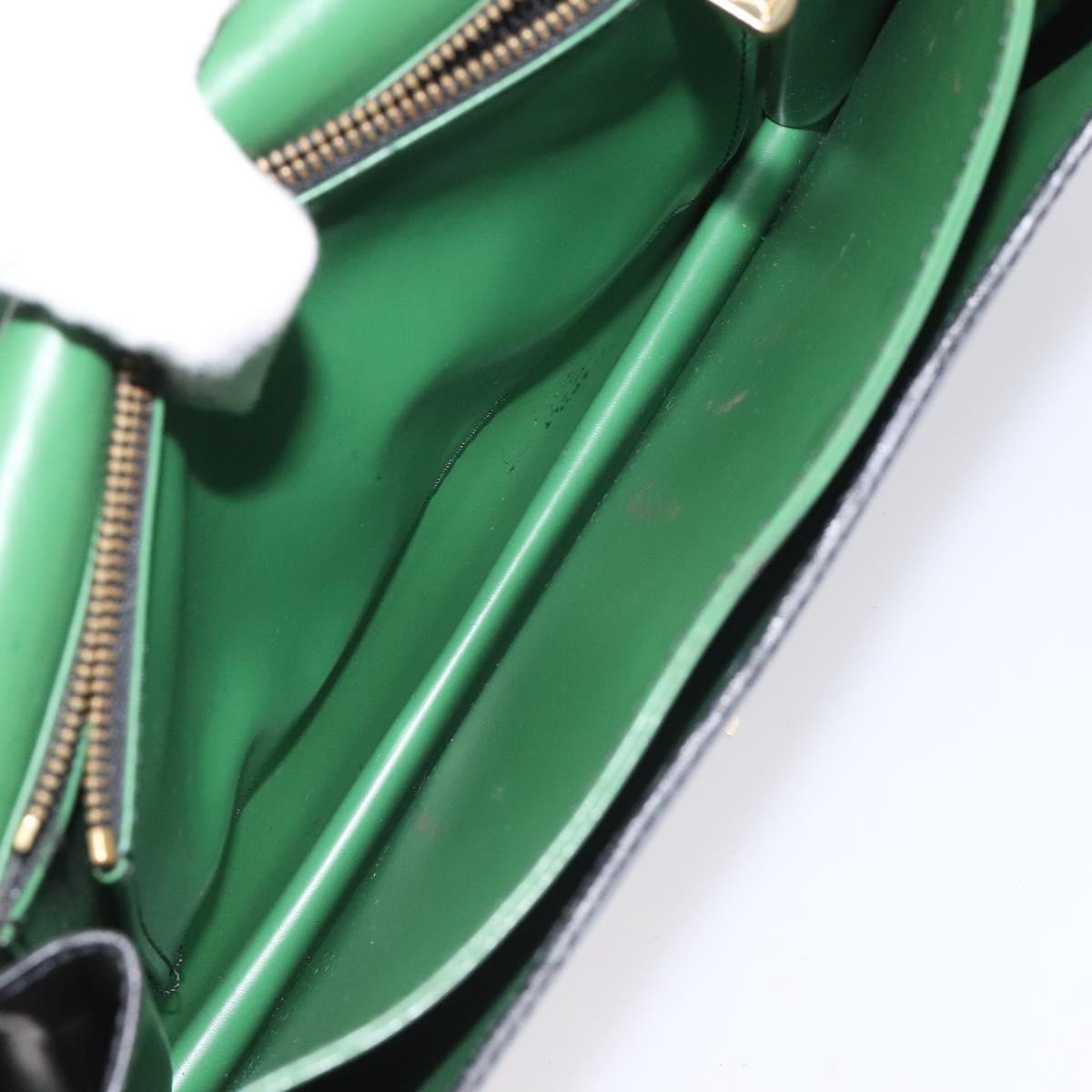 LOUIS VUITTON Epi Free Run Shoulder Bag Green Black M52414 LV Auth 115150