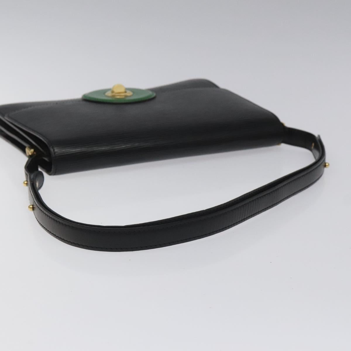 LOUIS VUITTON Epi Free Run Shoulder Bag Green Black M52414 LV Auth 115150