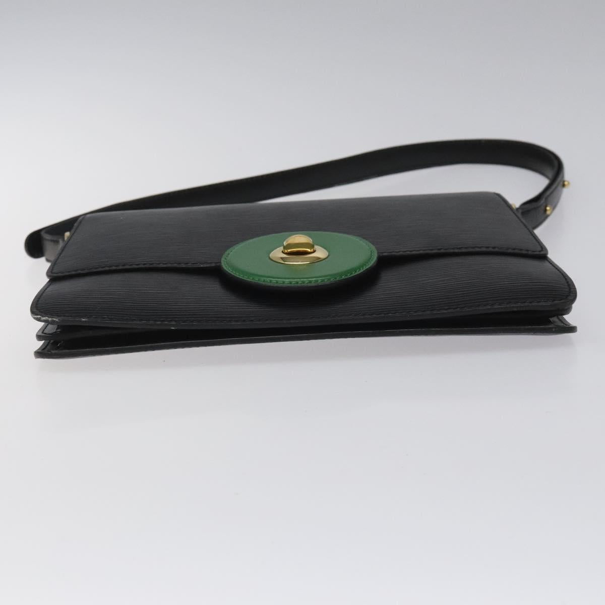 LOUIS VUITTON Epi Free Run Shoulder Bag Green Black M52414 LV Auth 115150