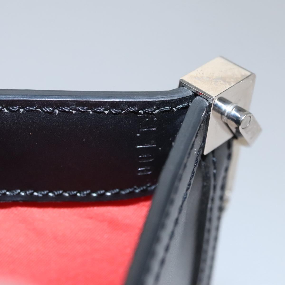LOUIS VUITTON Epi Stretch Mojito Shoulder Bag Pouch Black M54612 LV Auth 115164