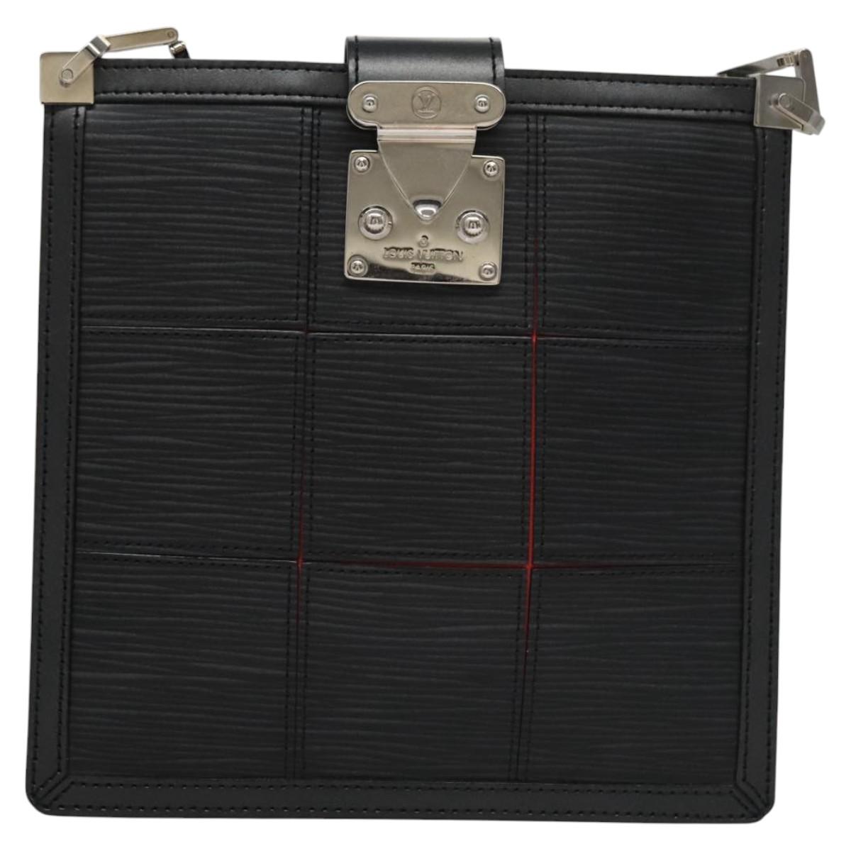 LOUIS VUITTON Epi Stretch Mojito Shoulder Bag Pouch Black M54612 LV Auth 115164