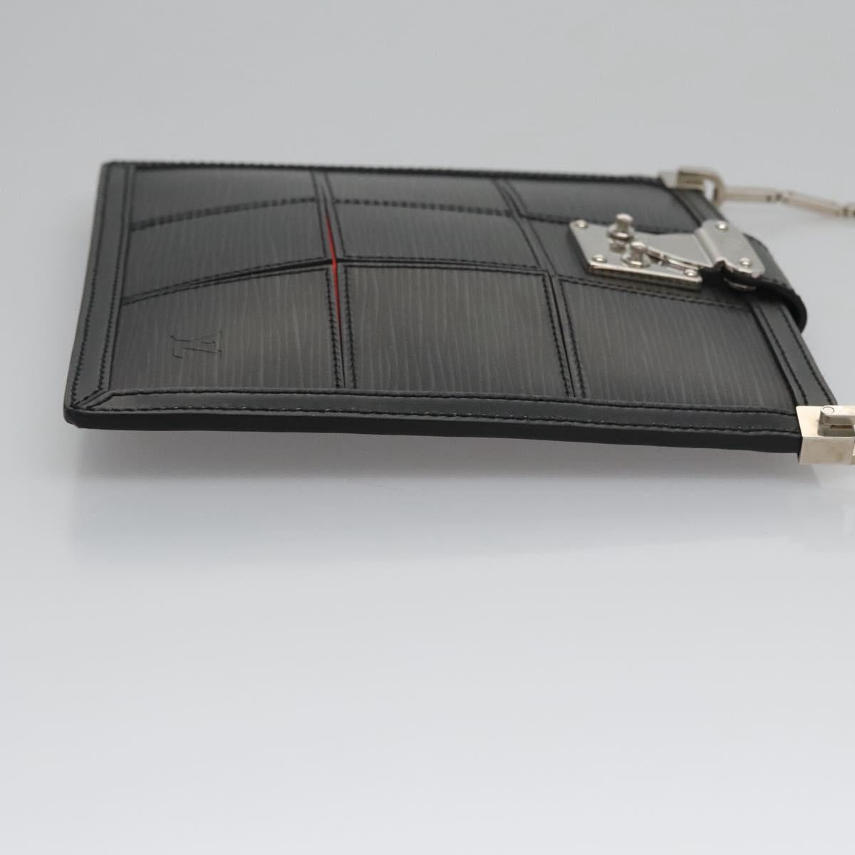 LOUIS VUITTON Epi Stretch Mojito Shoulder Bag Pouch Black M54612 LV Auth 115164