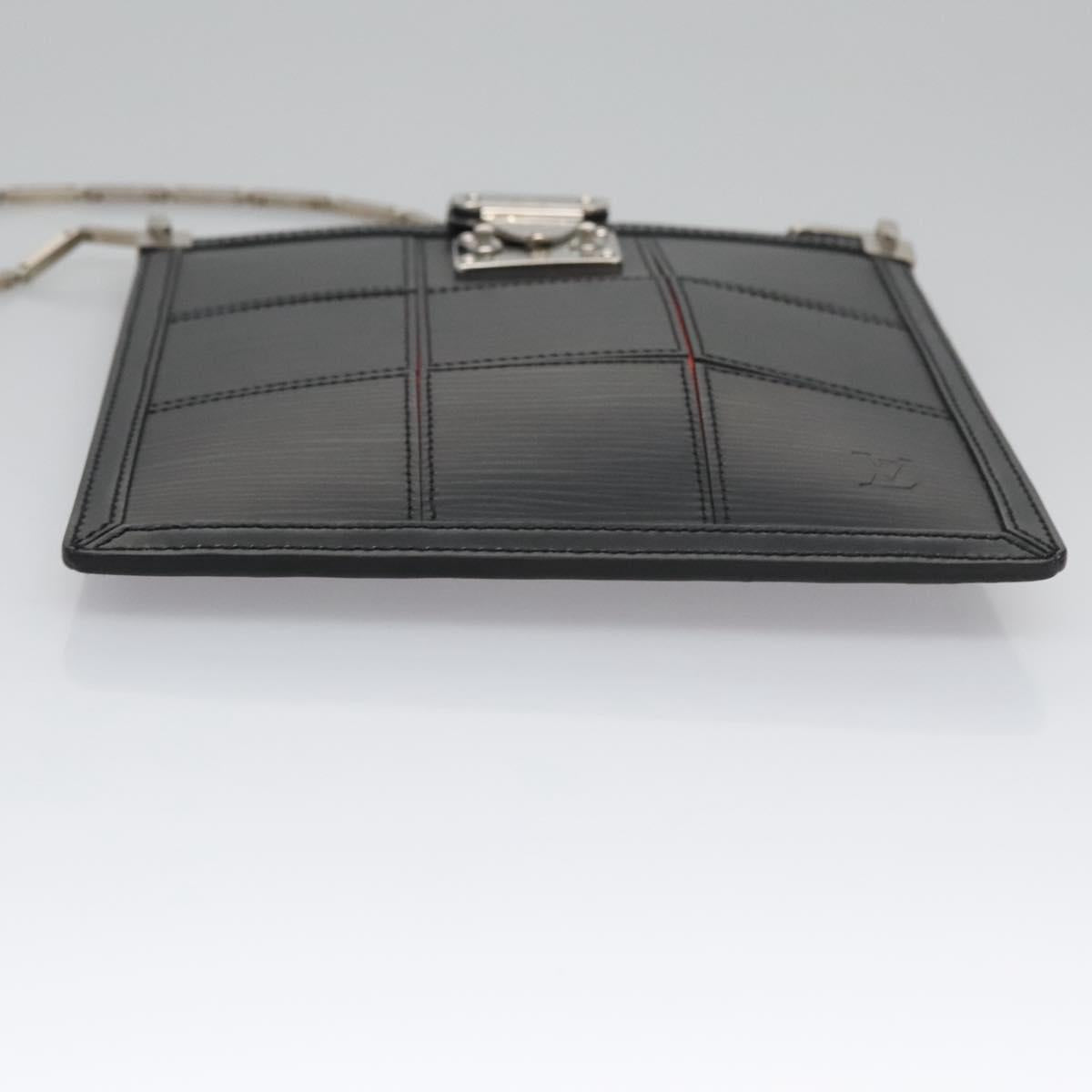 LOUIS VUITTON Epi Stretch Mojito Shoulder Bag Pouch Black M54612 LV Auth 115164