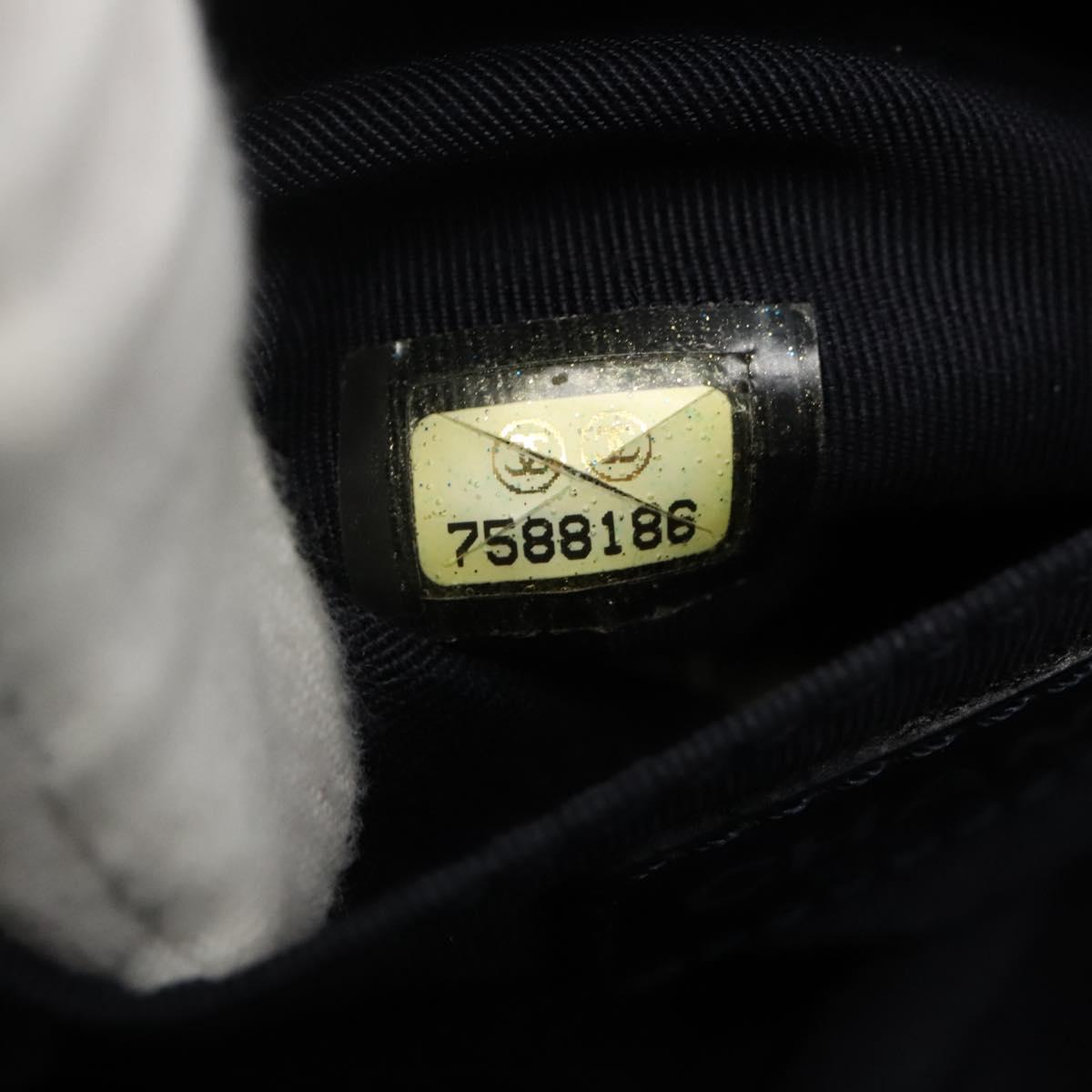 CHANEL Hand Bag Canvas Yellow CC Auth 115198