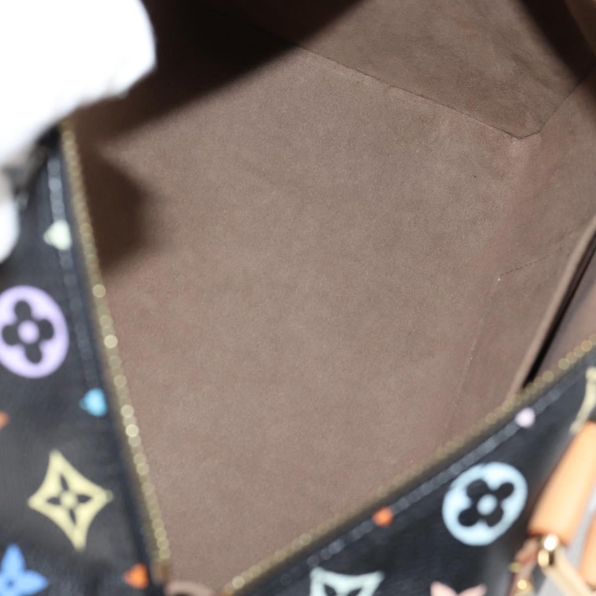 LOUIS VUITTON Monogram Multicolor Speedy 30 Hand Bag Black M92642 Auth 115220V