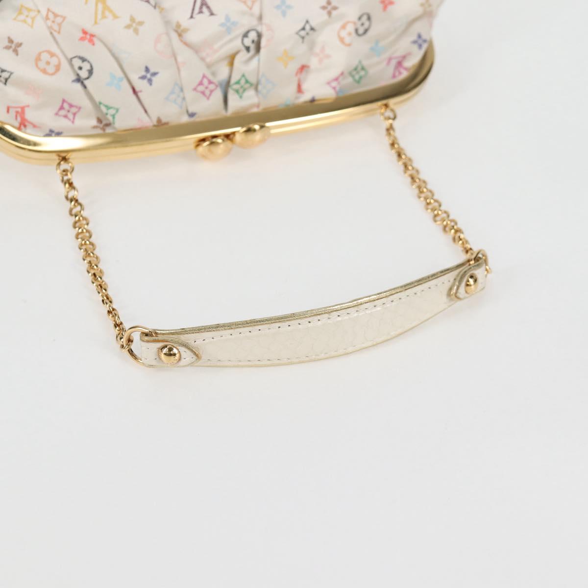 LOUIS VUITTON Monogram Satin Omoniere Hand Bag Multicolor M92060 Auth 115225SM