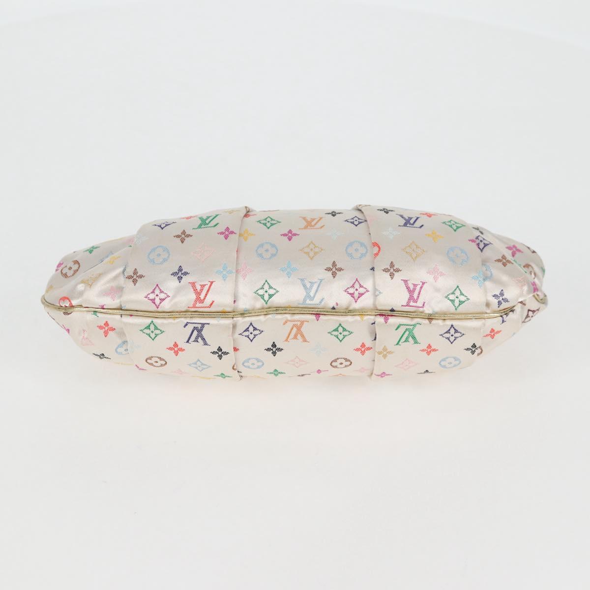 LOUIS VUITTON Monogram Satin Omoniere Hand Bag Multicolor M92060 Auth 115225SM