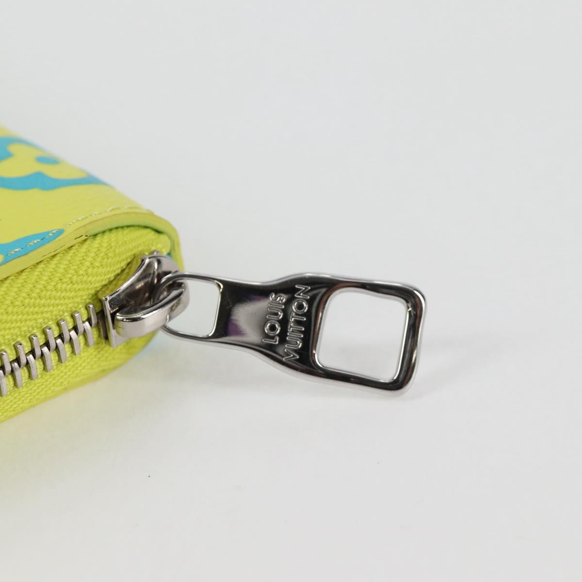LOUIS VUITTON Playground Zippy Wallet Vertical Wallet Yellow M82005 Auth 115226M