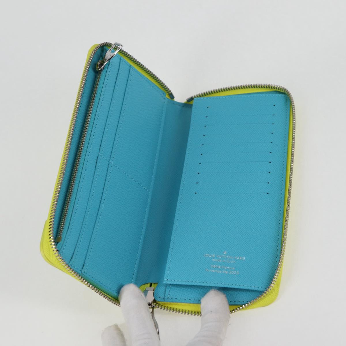 LOUIS VUITTON Playground Zippy Wallet Vertical Wallet Yellow M82005 Auth 115226M