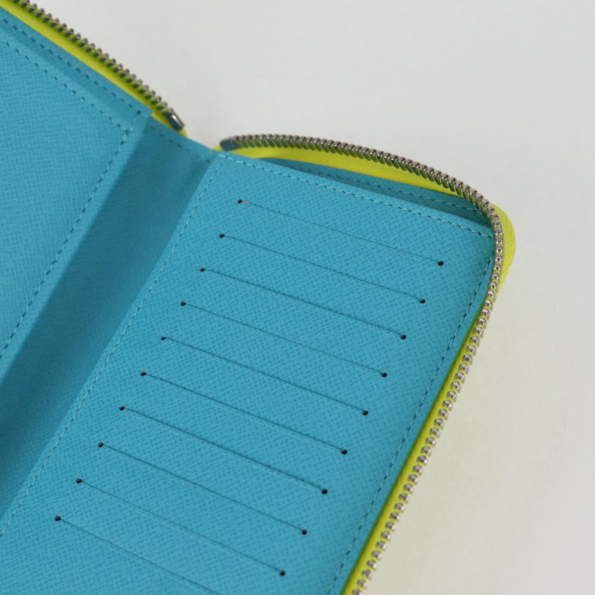 LOUIS VUITTON Playground Zippy Wallet Vertical Wallet Yellow M82005 Auth 115226M