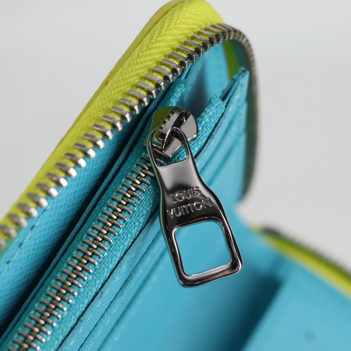 LOUIS VUITTON Playground Zippy Wallet Vertical Wallet Yellow M82005 Auth 115226M