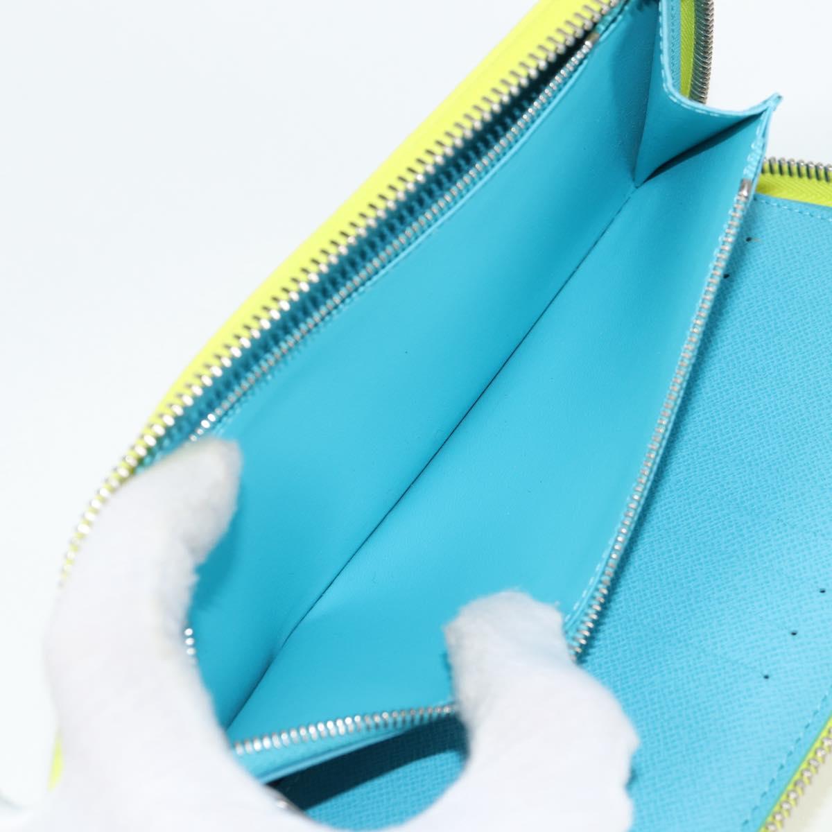 LOUIS VUITTON Playground Zippy Wallet Vertical Wallet Yellow M82005 Auth 115226M