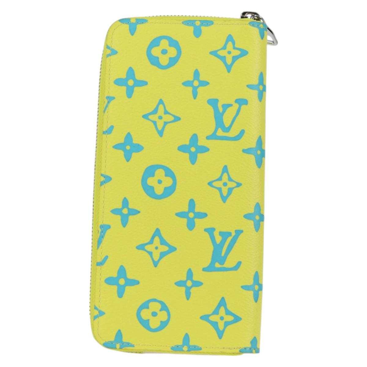 LOUIS VUITTON Playground Zippy Wallet Vertical Wallet Yellow M82005 Auth 115226M