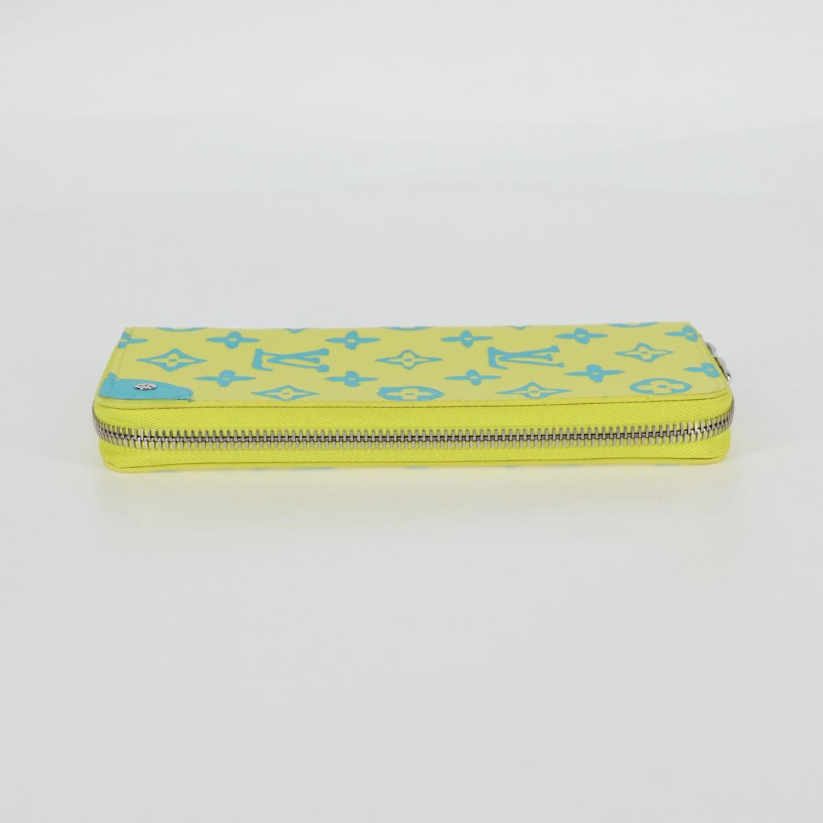 LOUIS VUITTON Playground Zippy Wallet Vertical Wallet Yellow M82005 Auth 115226M