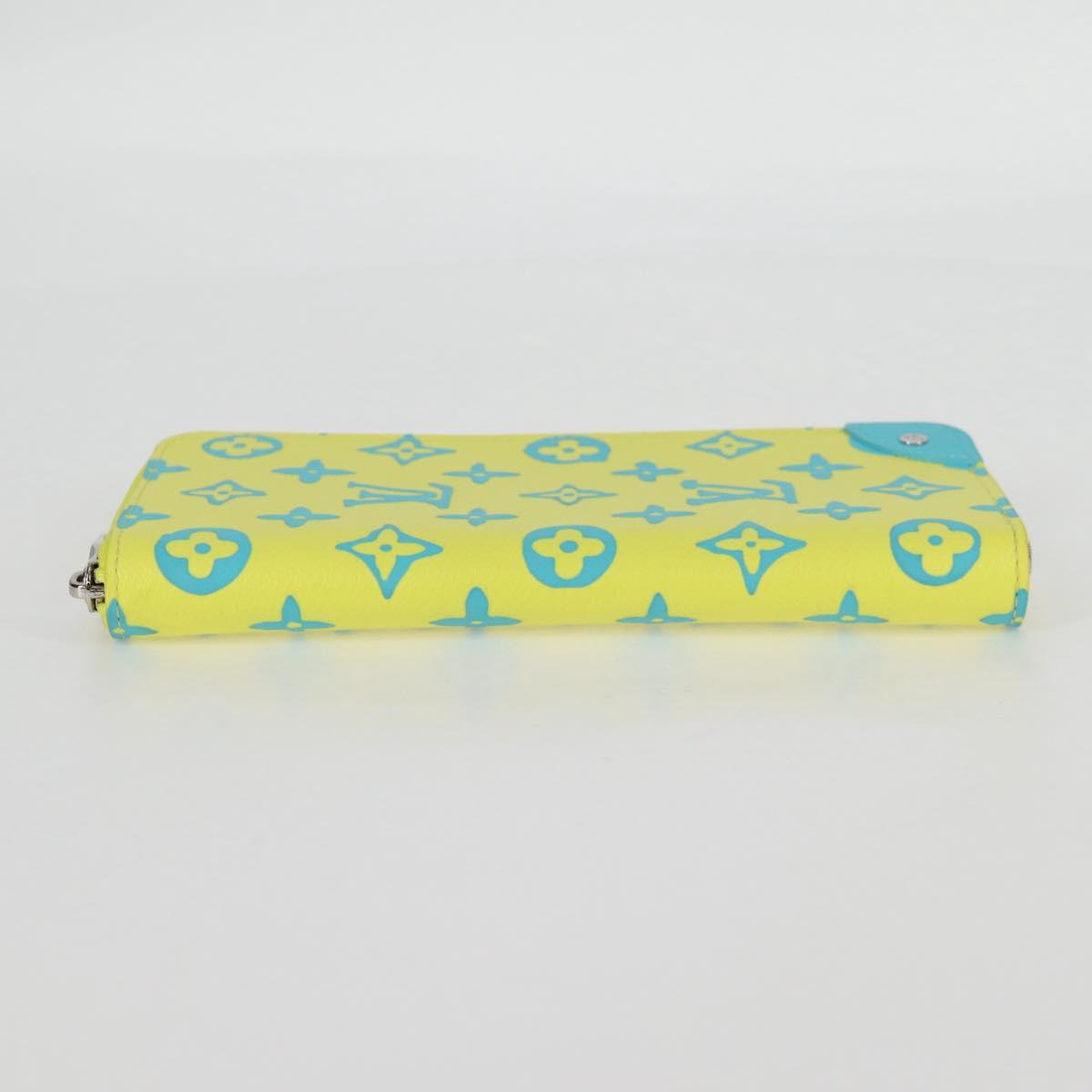 LOUIS VUITTON Playground Zippy Wallet Vertical Wallet Yellow M82005 Auth 115226M