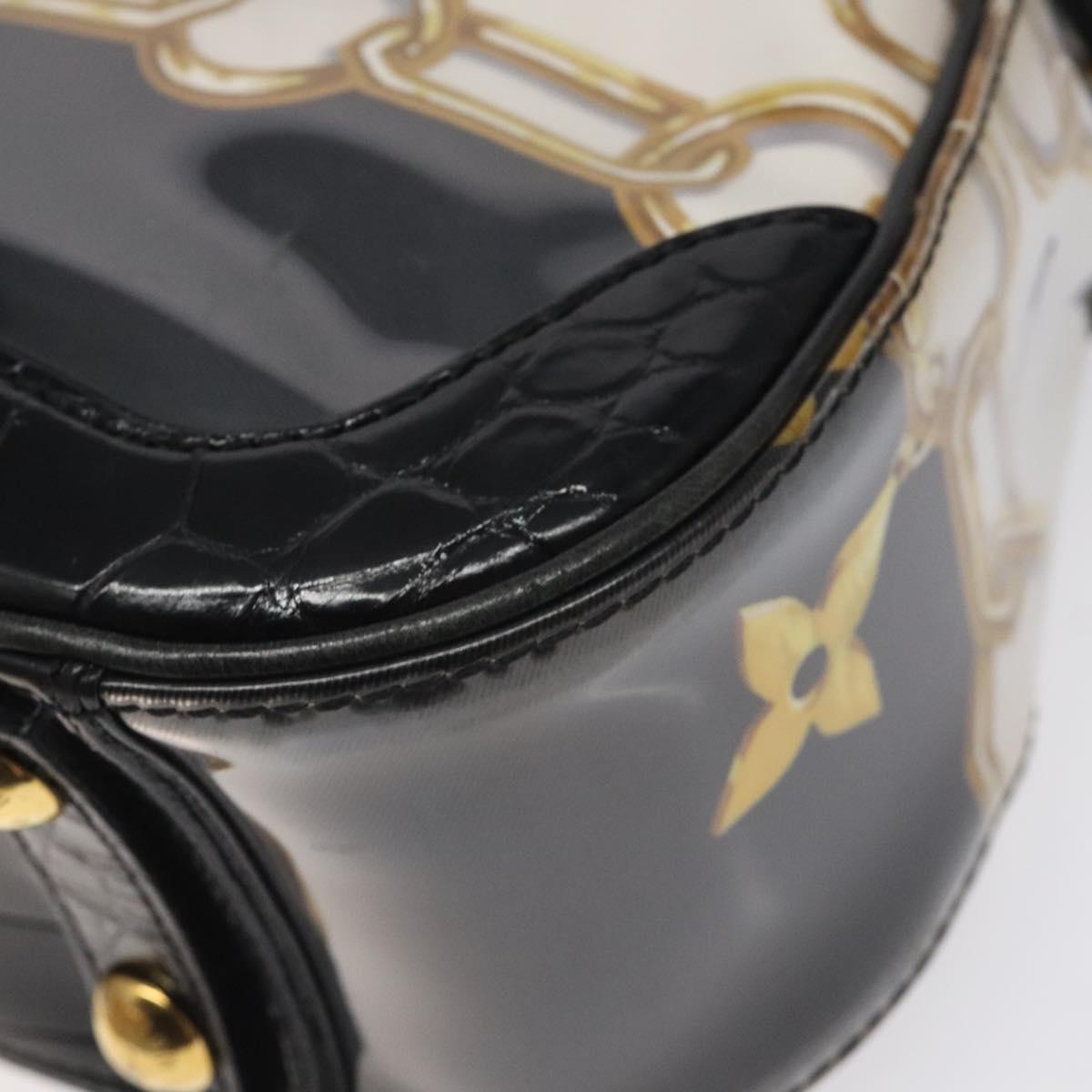 LOUIS VUITTON Monogram Charm Sackfrill Shoulder Bag Black M95151 LV Auth 115228V