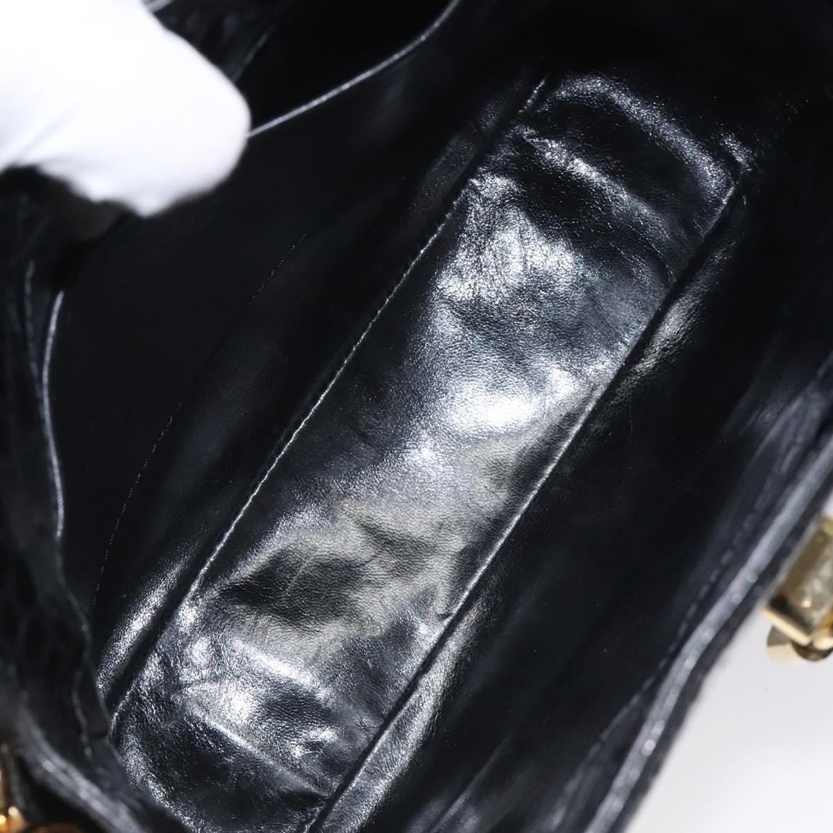 LOUIS VUITTON Monogram Charm Sackfrill Shoulder Bag Black M95151 LV Auth 115228V