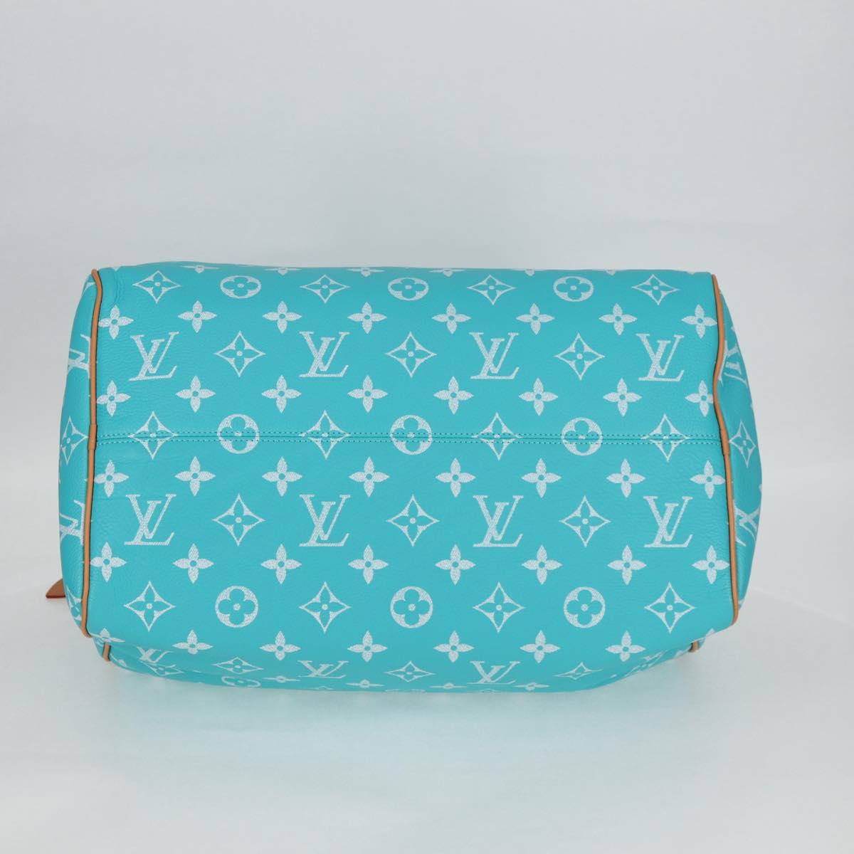 LOUIS VUITTON Speedy P9 Bandouliere 40 Bag Turquoise Blue M11563 Auth 115230SM