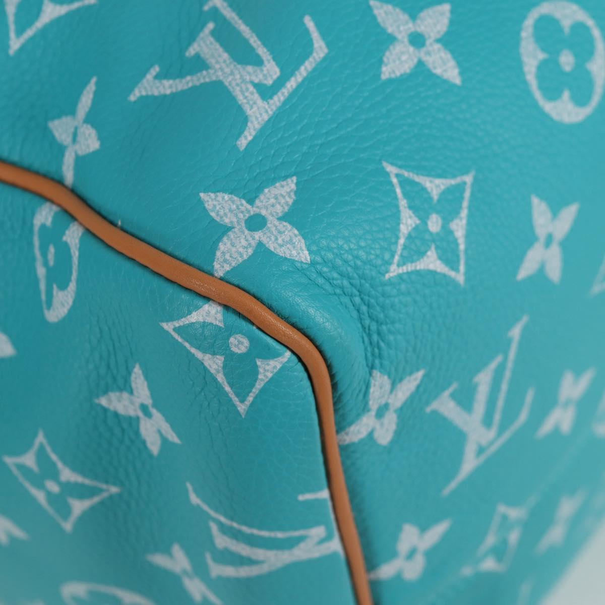 LOUIS VUITTON Speedy P9 Bandouliere 40 Bag Turquoise Blue M11563 Auth 115230SM