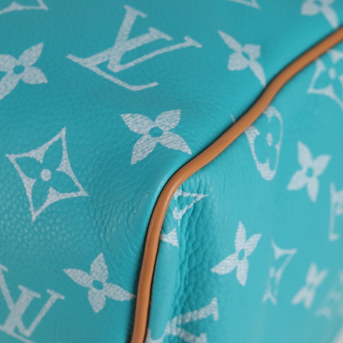 LOUIS VUITTON Speedy P9 Bandouliere 40 Bag Turquoise Blue M11563 Auth 115230SM