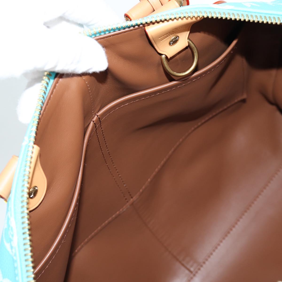 LOUIS VUITTON Speedy P9 Bandouliere 40 Bag Turquoise Blue M11563 Auth 115230SM