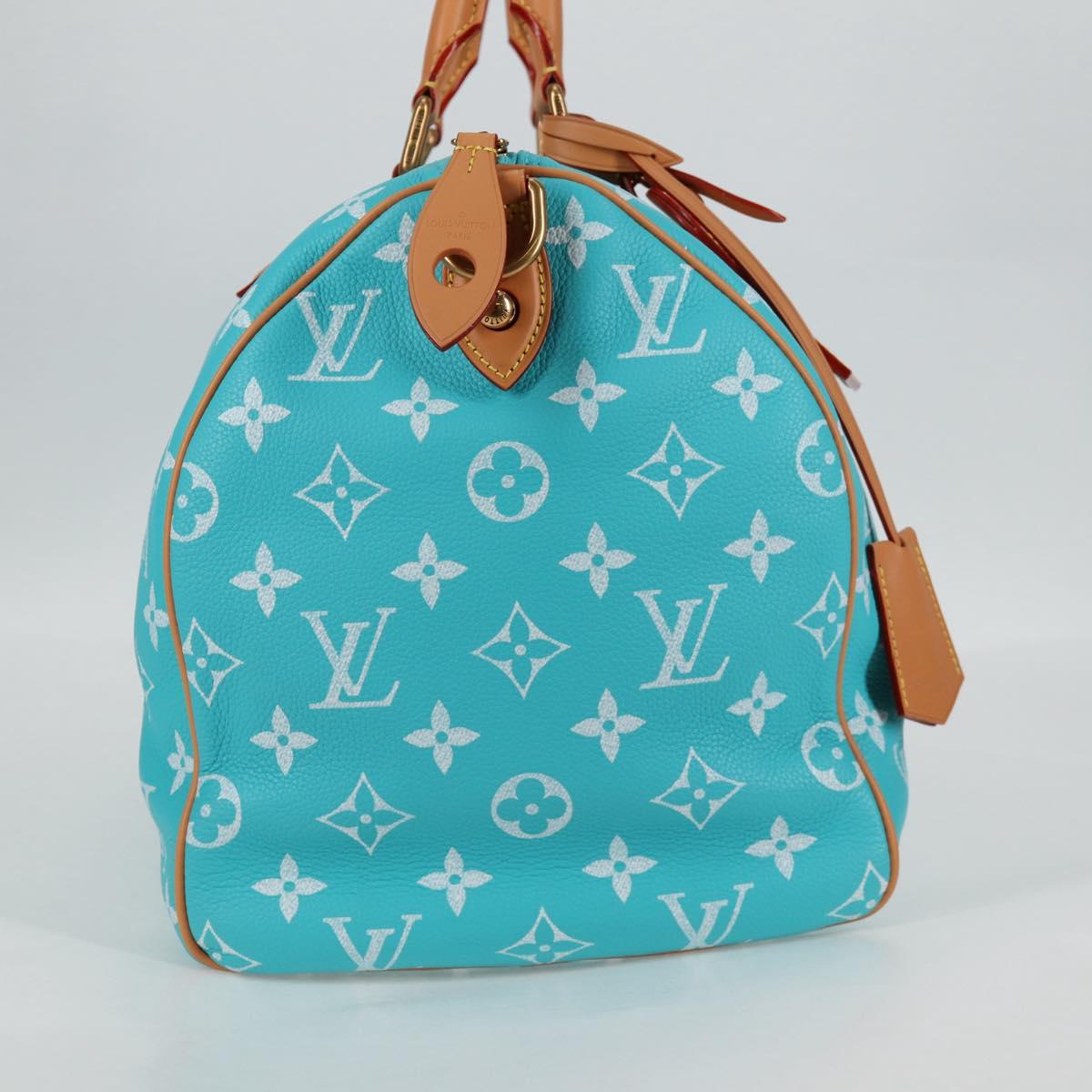 LOUIS VUITTON Speedy P9 Bandouliere 40 Bag Turquoise Blue M11563 Auth 115230SM