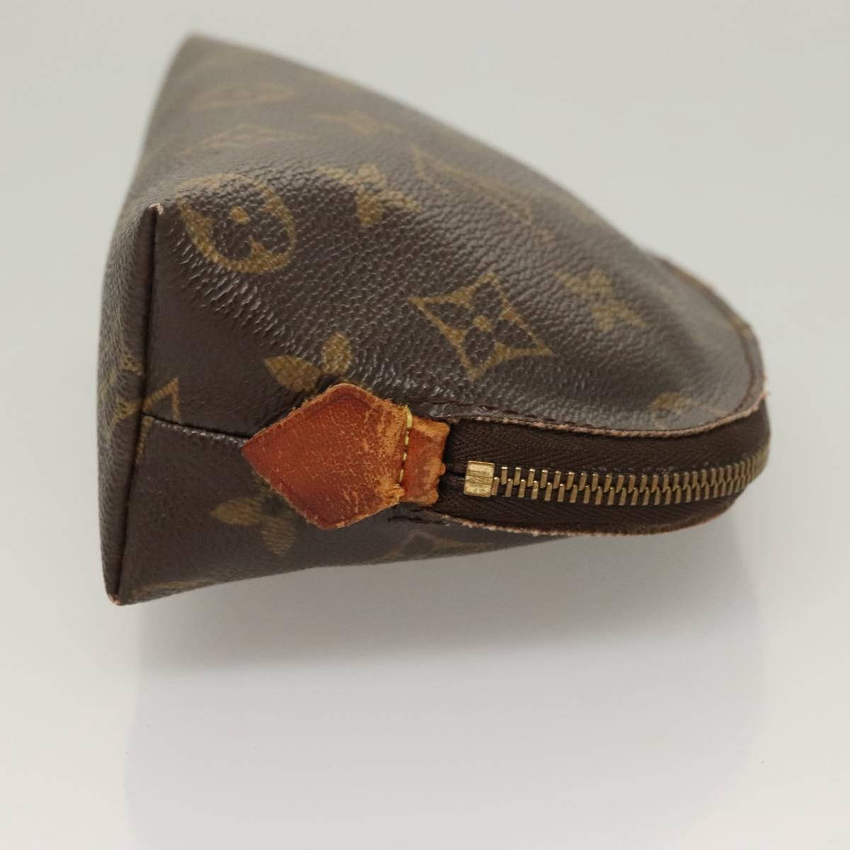 LOUIS VUITTON Monogram Pochette Cosmetic PM Cosmetic Pouch M47515 LV Auth 115256
