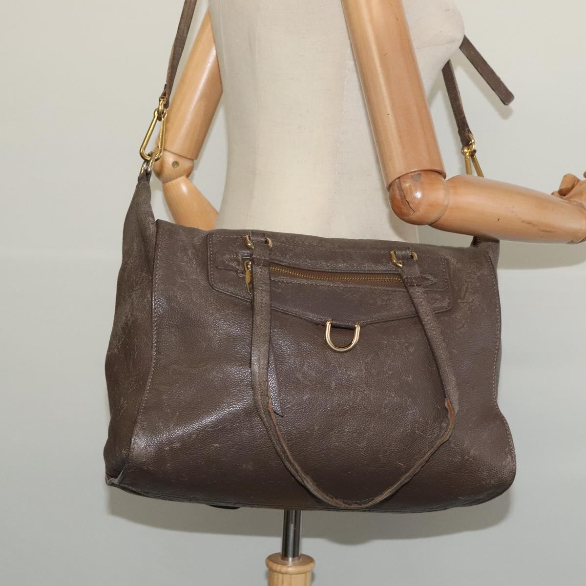LOUIS VUITTON Monogram Empreinte Lumineuse PM Bag Brown Tail M94170 Auth 115264