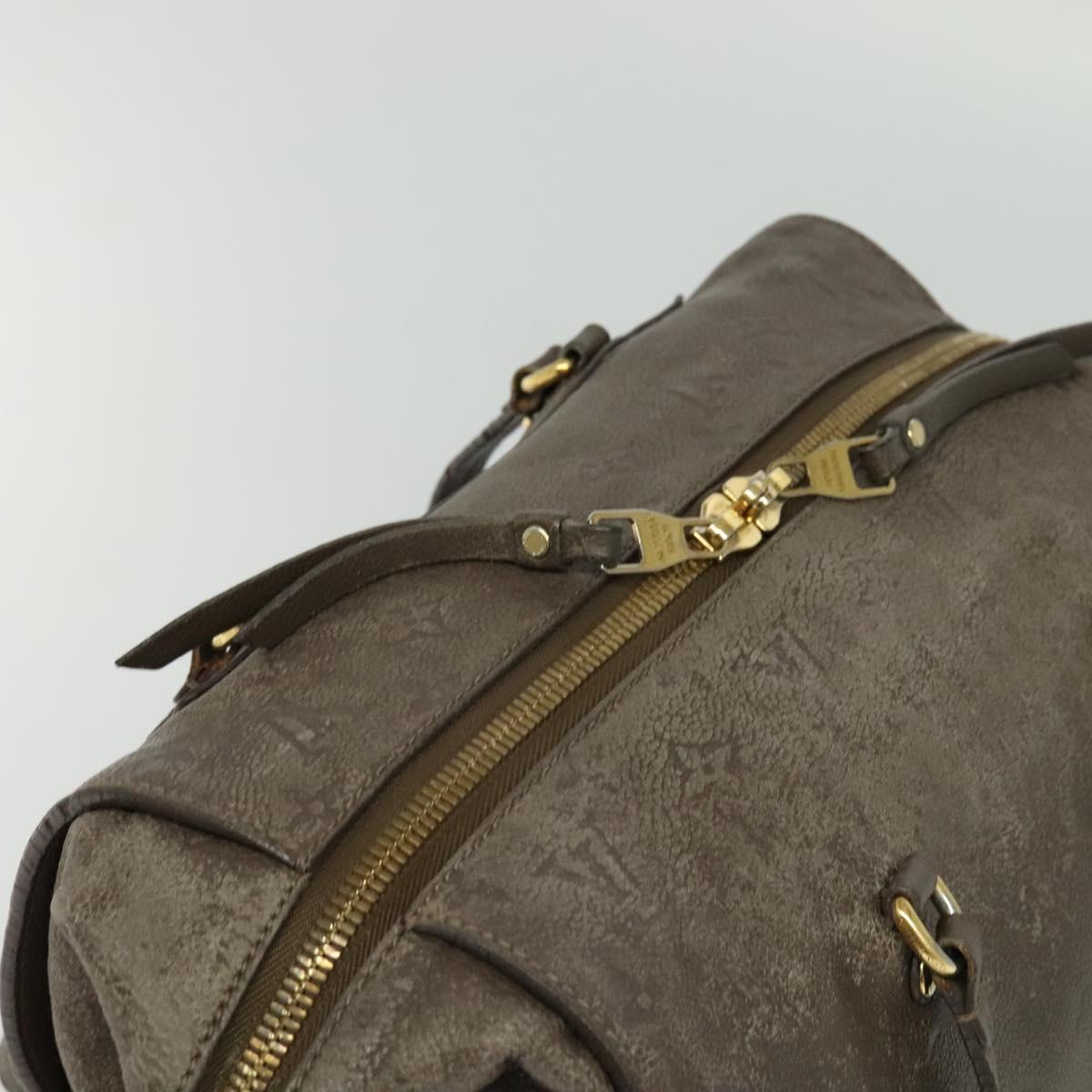 LOUIS VUITTON Monogram Empreinte Lumineuse PM Bag Brown Tail M94170 Auth 115264