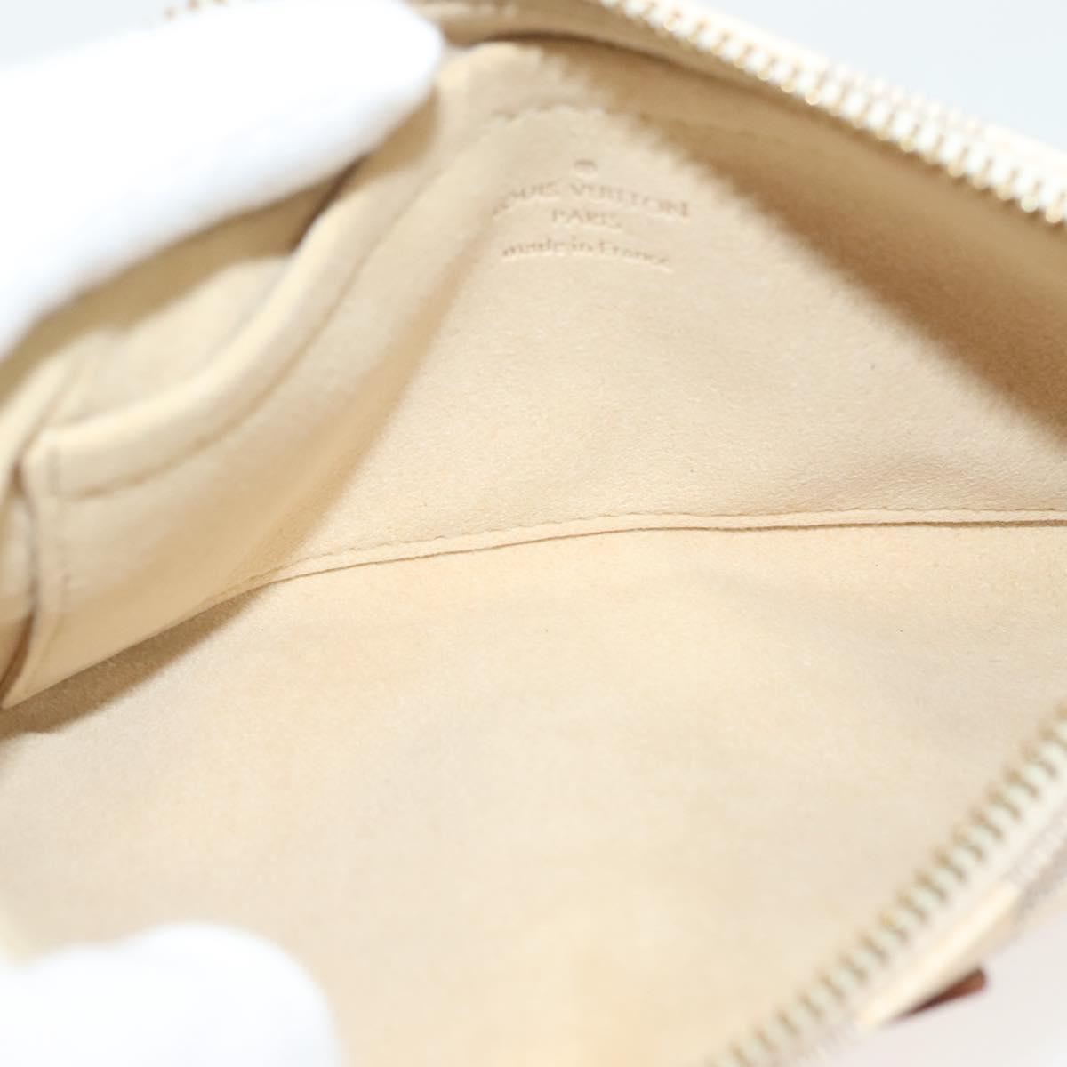 LOUIS VUITTON Damier Azur Pochette Mira MM Accessory Pouch N60027 LV Auth 115265