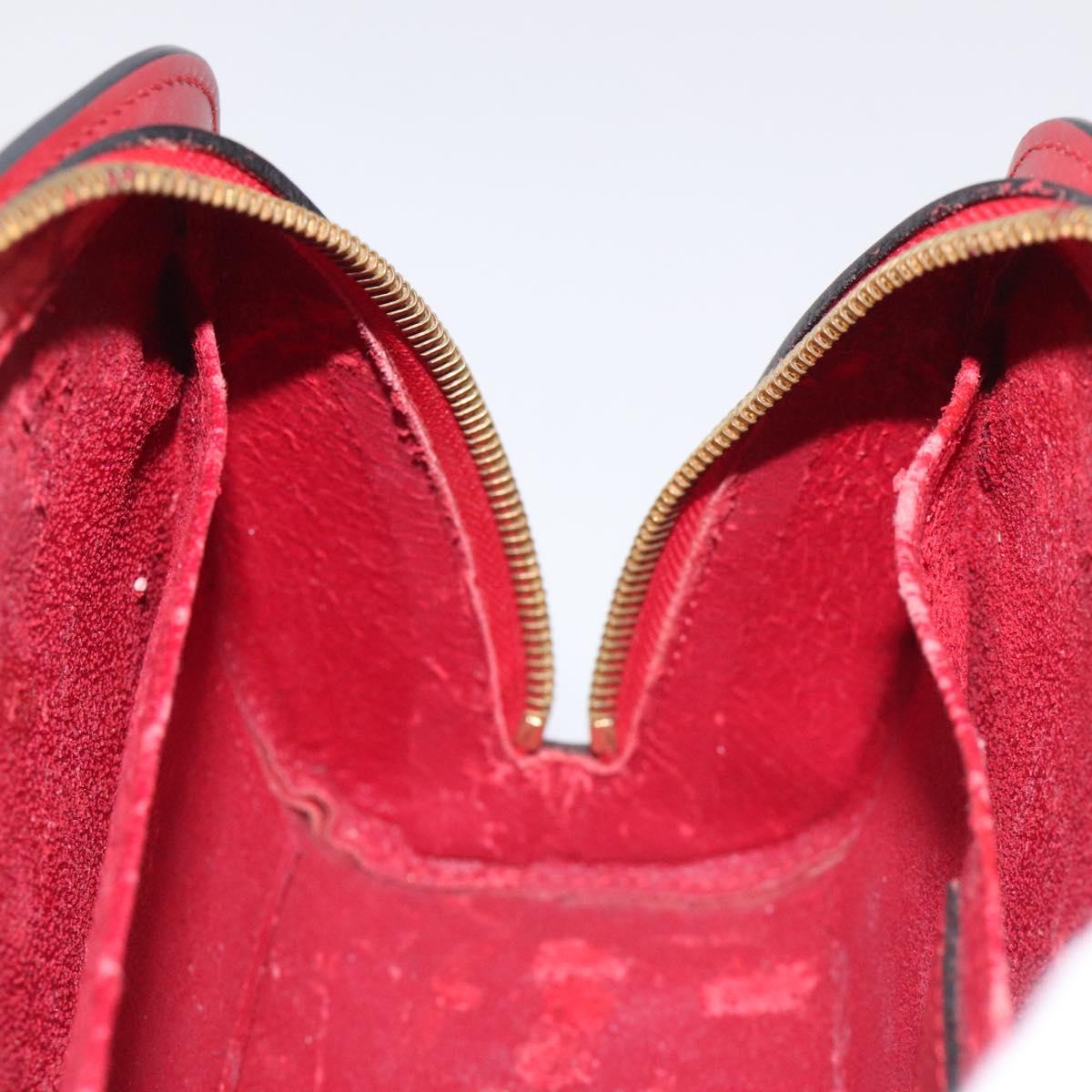 LOUIS VUITTON Epi Dauphine GM Pouch Red M48457 LV Auth 115286