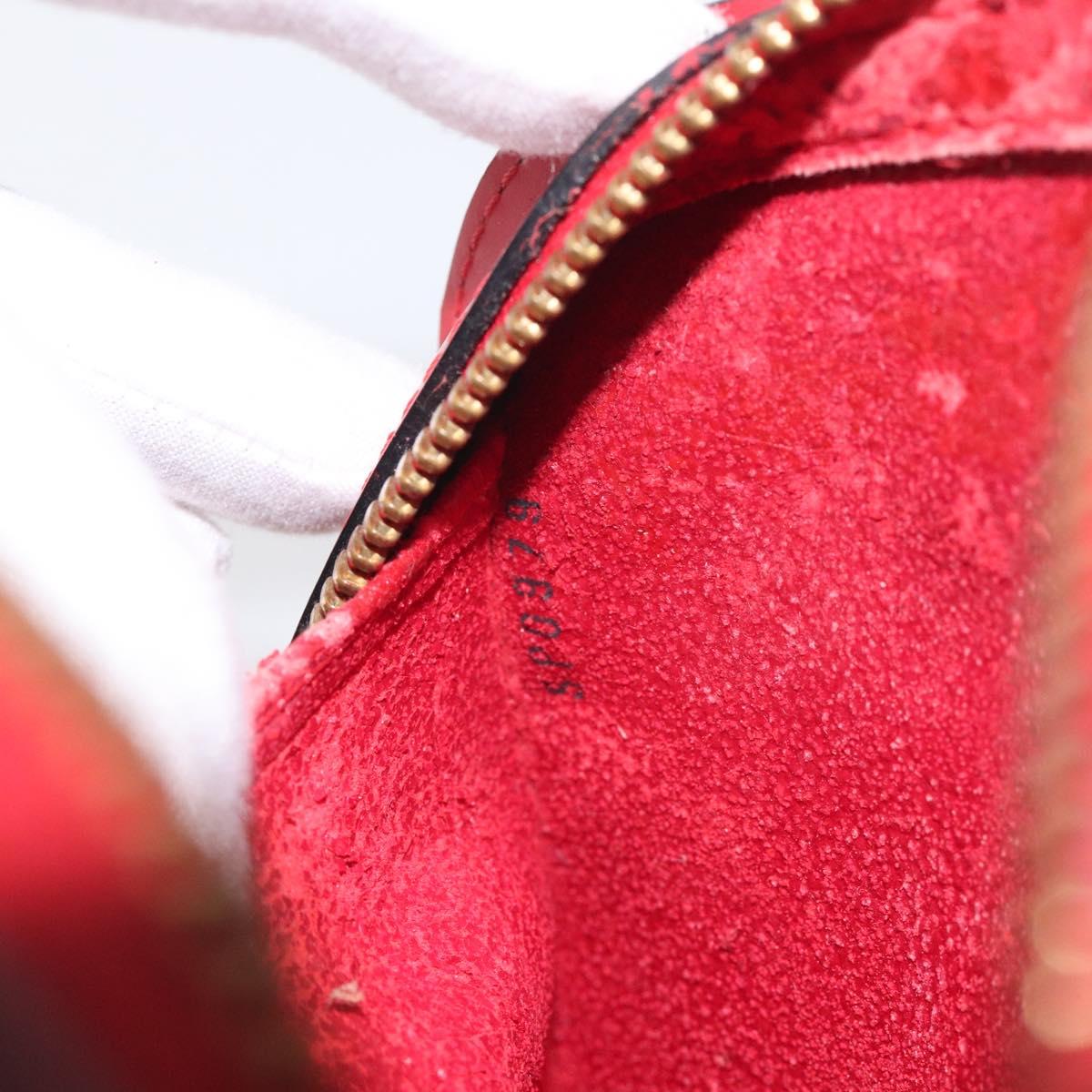 LOUIS VUITTON Epi Dauphine GM Pouch Red M48457 LV Auth 115286