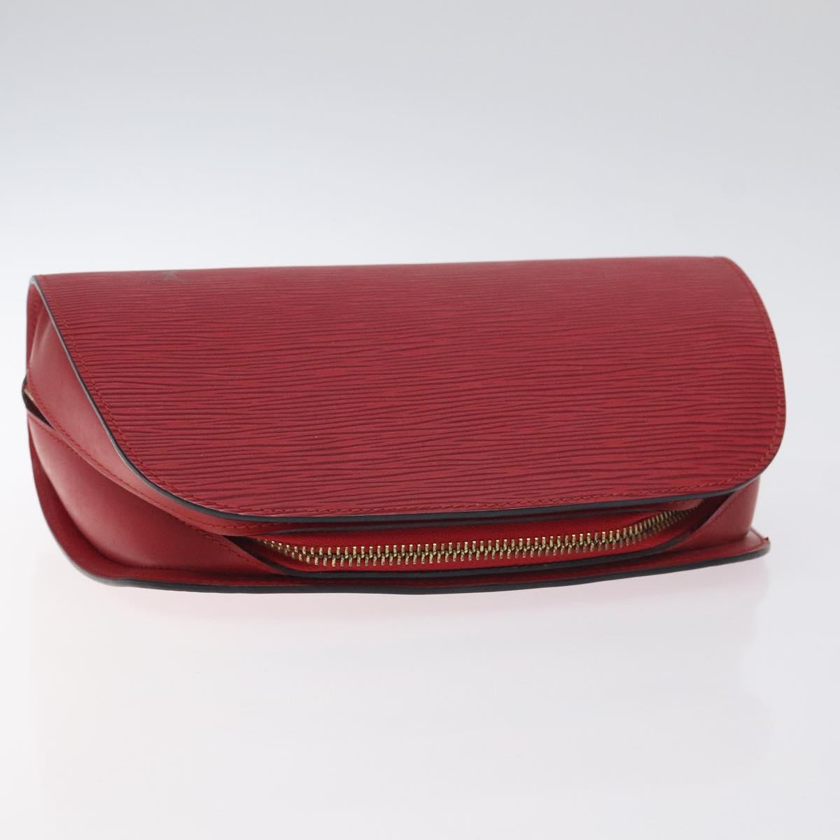 LOUIS VUITTON Epi Dauphine GM Pouch Red M48457 LV Auth 115286