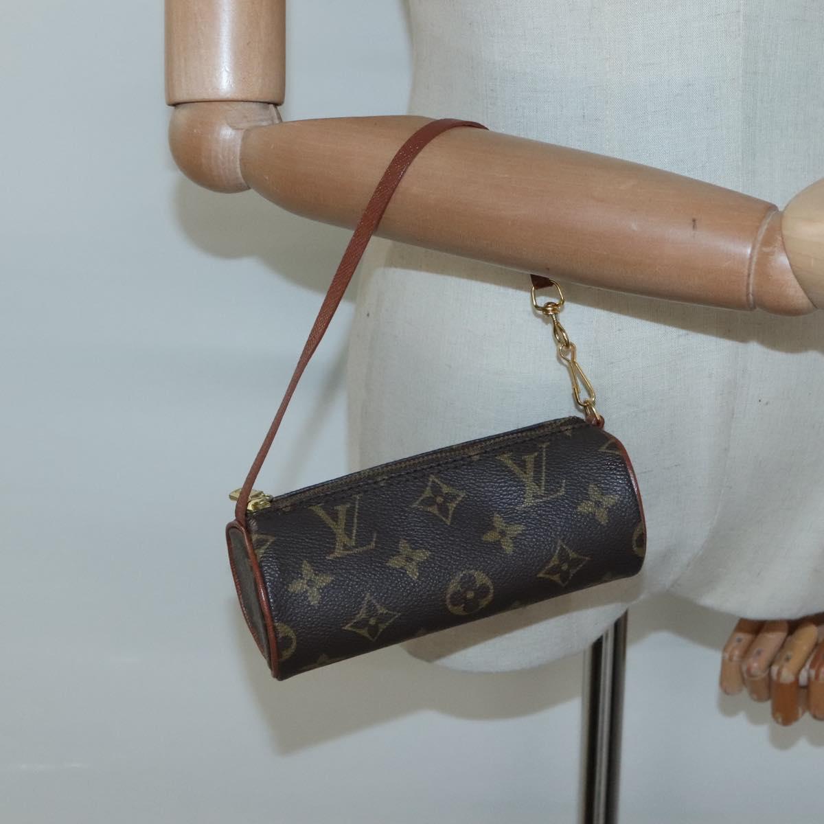 LOUIS VUITTON Monogram Papillon Pouch LV Auth 115287