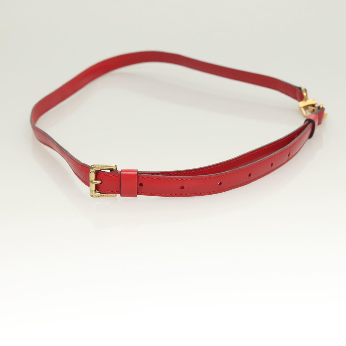 LOUIS VUITTON Epi Adjustable Shoulder Strap 36.6""-43.3"" Red LV Auth 115298