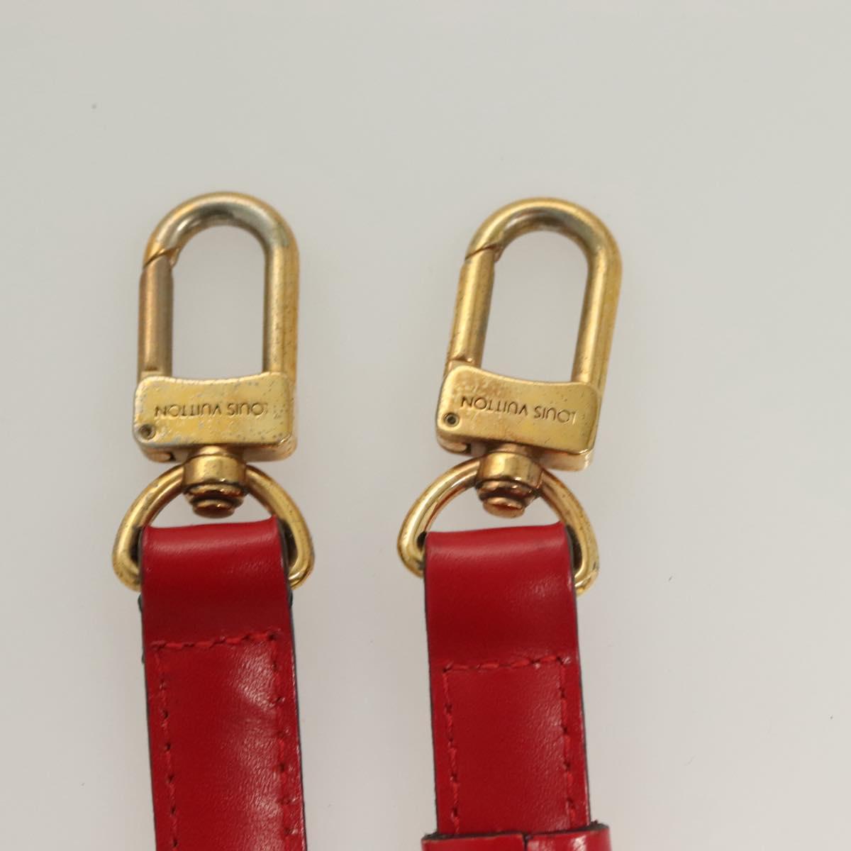 LOUIS VUITTON Epi Adjustable Shoulder Strap 36.6""-43.3"" Red LV Auth 115298