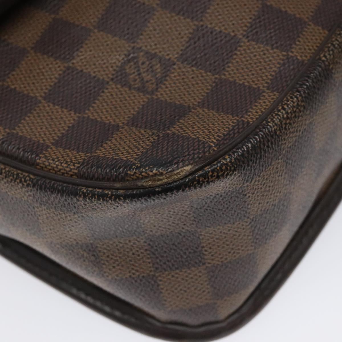LOUIS VUITTON Damier Ebene Sologne Shoulder Bag SPO N48079 LV Auth 115361