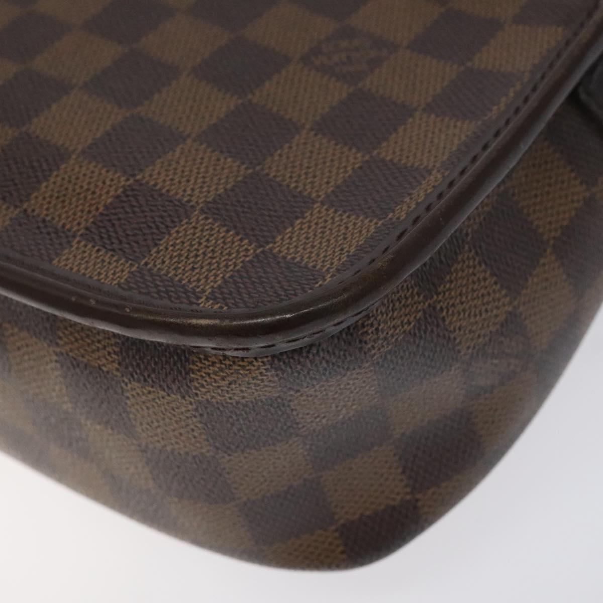 LOUIS VUITTON Damier Ebene Sologne Shoulder Bag SPO N48079 LV Auth 115361