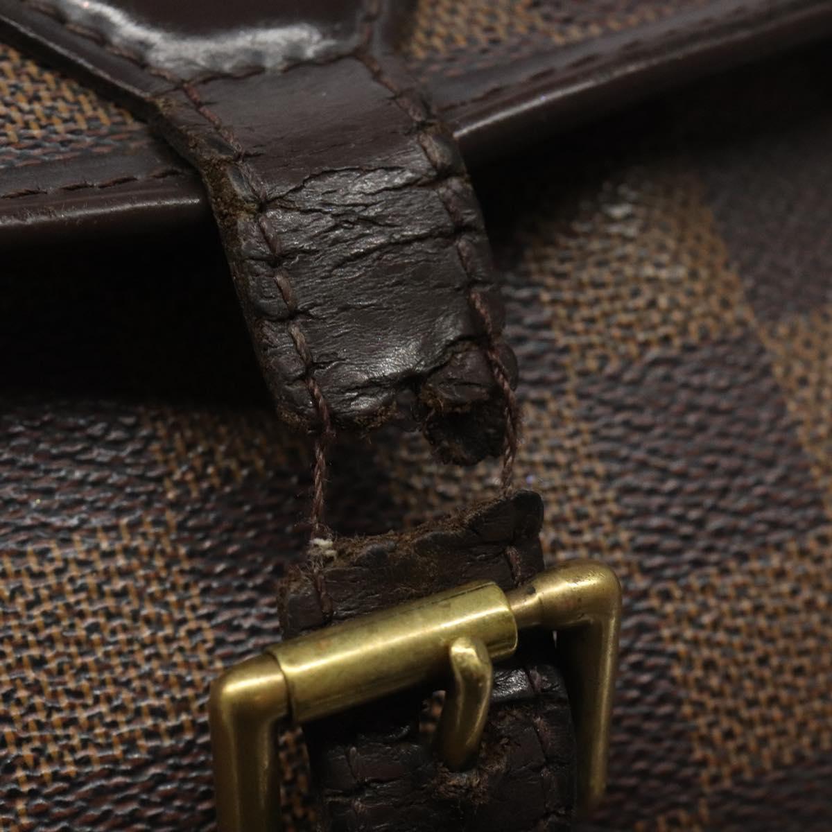 LOUIS VUITTON Damier Ebene Sologne Shoulder Bag SPO N48079 LV Auth 115361