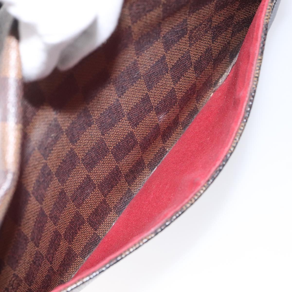 LOUIS VUITTON Damier Ebene Sologne Shoulder Bag SPO N48079 LV Auth 115361