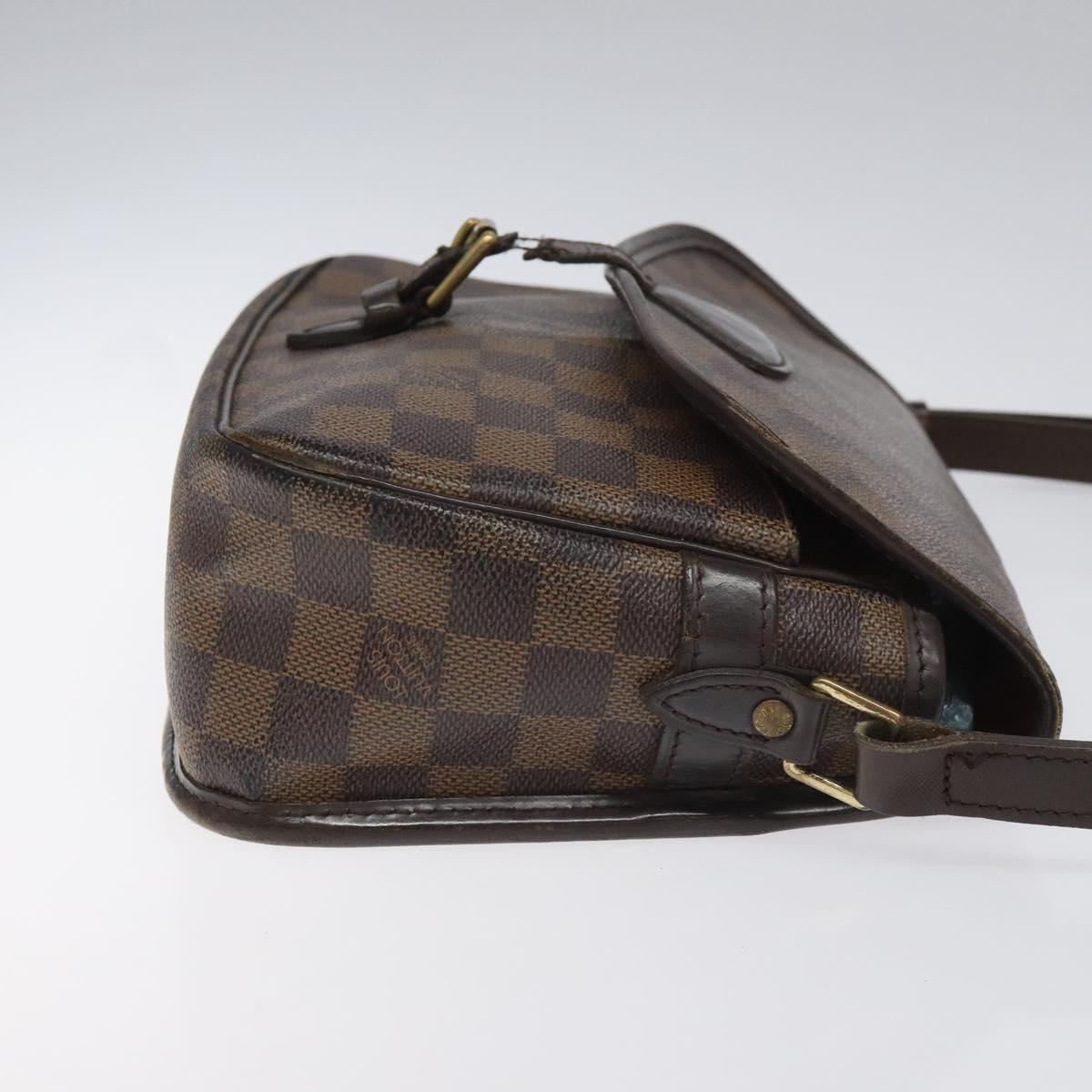LOUIS VUITTON Damier Ebene Sologne Shoulder Bag SPO N48079 LV Auth 115361
